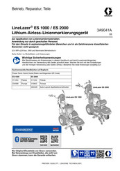 Graco LineLazer V ES 2000 HP Automatic Betrieb, Reparatur, Teile