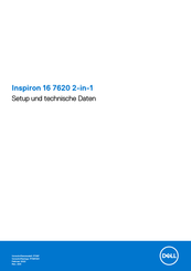 Dell 7620-1627 Einrichtung Und Technische Daten