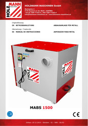 HOLZMANN-MASCHINEN MABS 1500 Betriebsanleitung