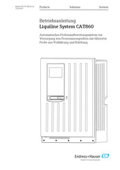 Endress+Hauser Liquiline System CAT860 Betriebsanleitung