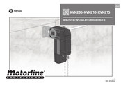 Motorline professional KVM215 Benutzer Installateur Handbuch