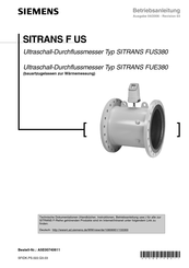 Siemens SITRANS FUS380 Betriebsanleitung