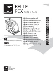 Altrad PCX 500 Bedienungshandbuch