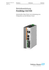 Endress+Hauser FieldEdge SGC500 Betriebsanleitung