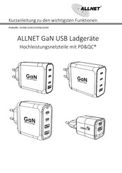 Allnet PSU-GaNPD-USB1A1C-33W Kurzanleitung