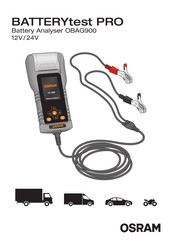 OSRAM BATTERYtest PRO OBAG900 Bedienungsanleitung