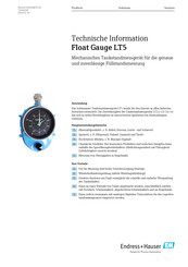 Endress+Hauser LT5 Technische Information