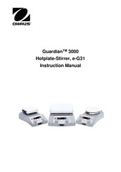 OHAUS Guardian 3000 Handbuch