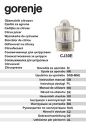 Gorenje CJ30E Gebrauchsanleitung