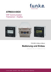 F.u.n.k.e. ATR833-II-BOX Bedienung Und Einbau