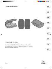 Behringer EUROPORT PPA200 Kurzanleitung