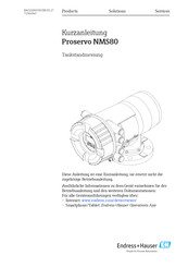 Endress+Hauser Proservo NMS80 Kurzanleitung
