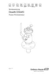 Endress+Hauser Cleanfit COA451 Betriebsanleitung