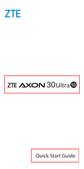 ZTE Axon 30 Ultra 5G Kurzanleitung