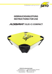 Seto Aldebaran XLD COMPACT Gebrauchsanleitung