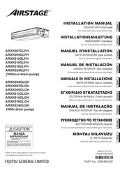 Fujitsu Airstage ARXK007GLFH Installationsanleitung