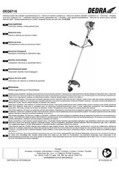 DEDRA DED8716 Bedienungsanleitung Mit Garantiekarte