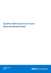 Dell OptiPlex 5000 Small Form Factor Einrichtung Und Technische Daten