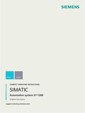 Siemens SIMATIC S7-1200 Kompaktbetriebsanleitung