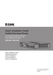 D-Link DSR-500 Installationsanleitung