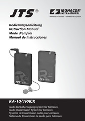 Monacor International JTS KA-10/1PACK Bedienungsanleitung