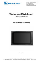 Wachendorff JWS 0-3288432 Serie Installationsanleitung