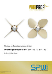 SPW VariProp DF-140 Montage- U. Betriebsanweisung