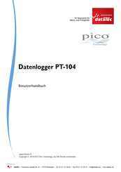 Pico Technology PT-104 Benutzerhandbuch