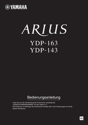 Yamaha Arius YDP-143 B Bedienungsanleitung