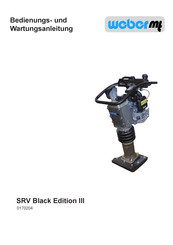 Weber Maschinentechnik SRV Black Edition III Bedienungs- Und Wartungsanleitung