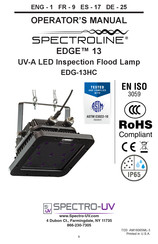 Spectro-UV EDG-13HC Bedienungsanleitung