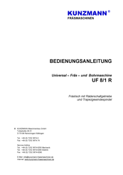 KUNZMANN UF 8/1 R Bedienungsanleitung