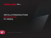 SWISS SOLAR IBEX Serie Installationsanleitung