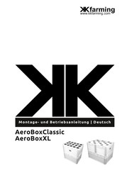KK farming AeroBoxXL Montage- Und Betriebsanleitung