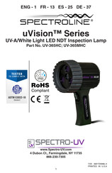 Spectro-UV Spectroline uVision-Serie Bedienungsanleitung