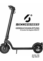 Authentic Sports&Toys Six Degrees VELO E7 Gebrauchsanleitung