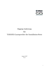 Yamaha IF3115 Serie Rigging-Anleitung