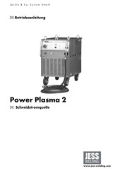 JESS Welding Power Plasma 2 Betriebsanleitung