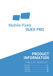 Mobile Pixels DUEX PRO Handbuch