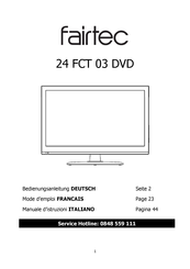 Fairtec 24 FCT 03 DVD Bedienungsanleitung