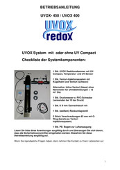 UVOX Redox 450 Betriebsanleitung