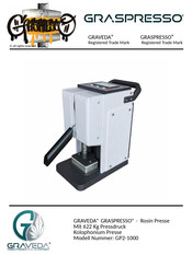 GRAVEDA GRASPRESSO GP2-1000 Bedienungsanleitung