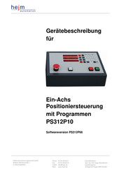 Hejm Automation PS312P Serie Gerätebeschreibung