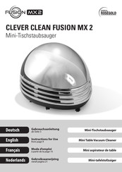 Clever Clean Rosegold Edition FUSION MX 2 Gebrauchsanleitung