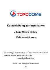 TOPODOME J-Serie Kurzanleitung Zur Installation