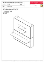 Möbelfabrik Rudolf LOOP LQS8 Montage- Und Pflegeanweisung