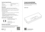 KLAMER Classic Vacuum Pro 80 Bedienungsanleitung