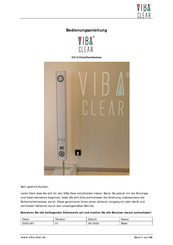 VIBA CLEAR Basic Bedienungsanleitung