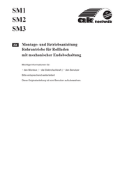 ak-technik SM1 Montage- Und Betriebsanleitung