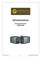 SunMan-Tec SKA1500 Betriebsanleitung
